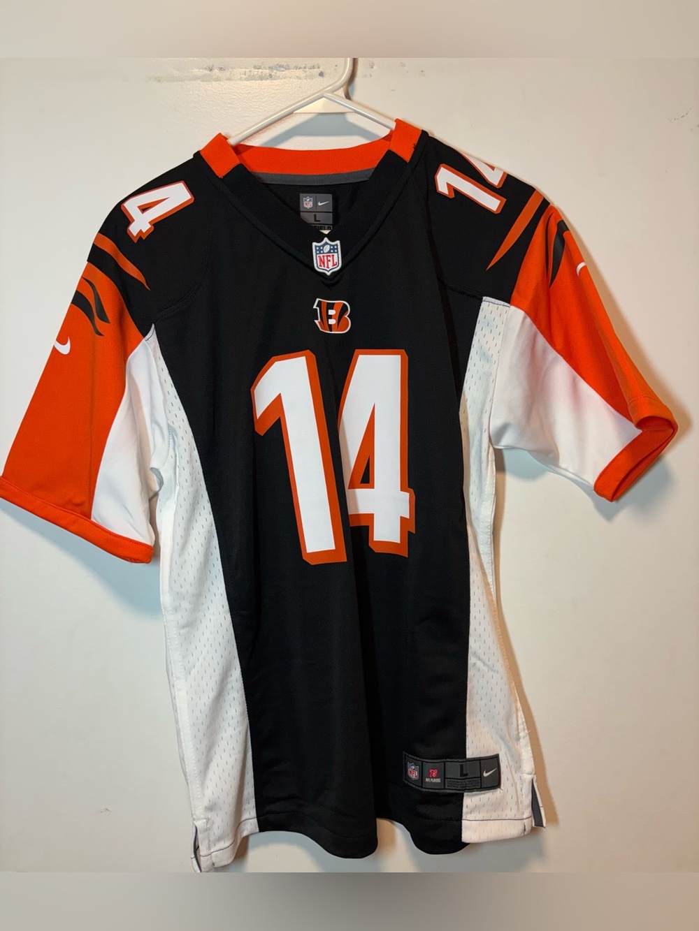 Cincinnati Bengals kids NFL \ Nike Black and Orange #14 Dalton Football Jersey